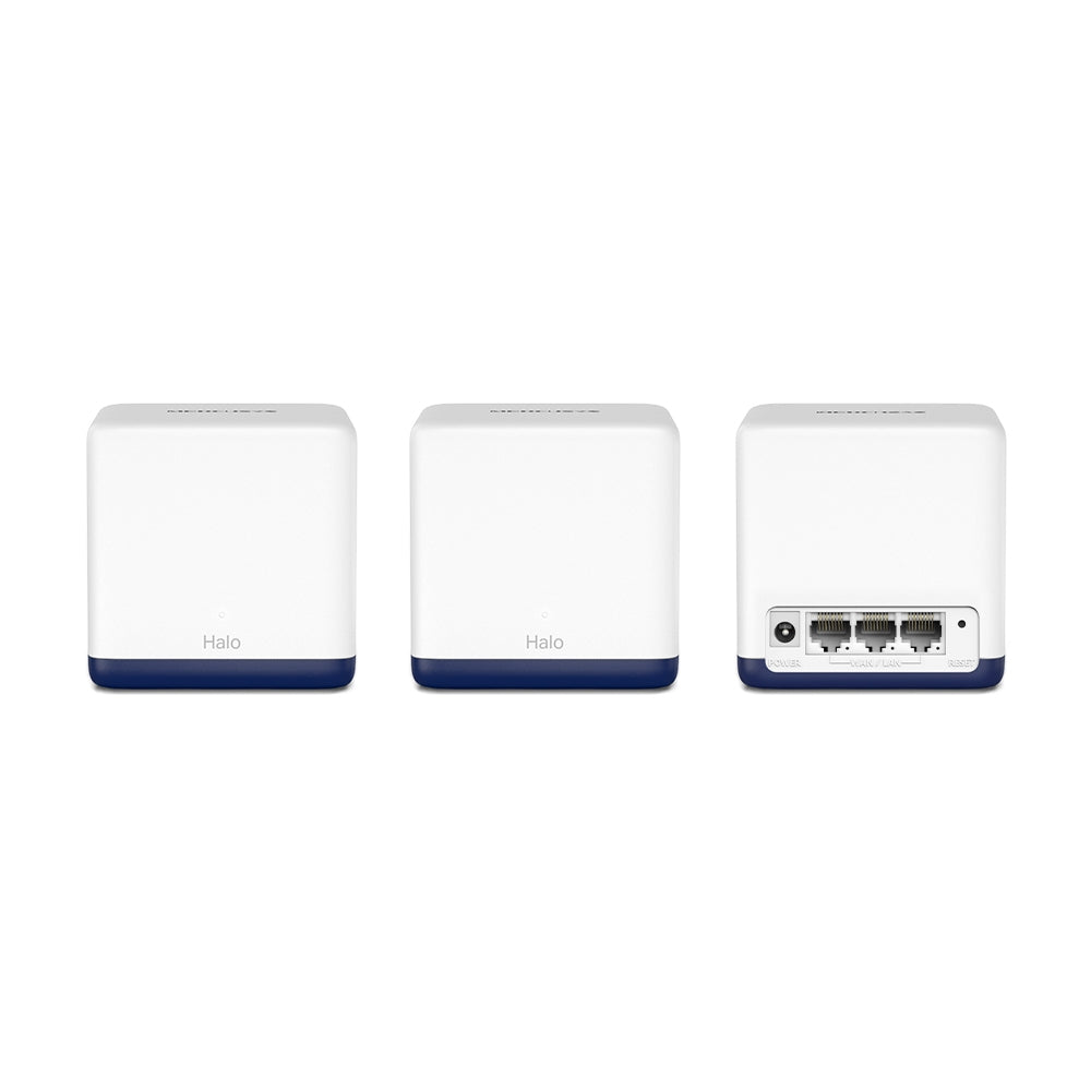 MERCUSYS Halo H50G AC1900 1.9 Gbps Whole Home Mesh Wi-Fi System | Smooth Streaming | 3x Gigabit Ports | MU-MIMO Beamforming MERCUSYS Halo H50G AC1900 1.9 Gbps Whole Home Mesh Wi-Fi System | Smooth Streaming | 3x Gigabit Ports | MU-MIMO Beamforming